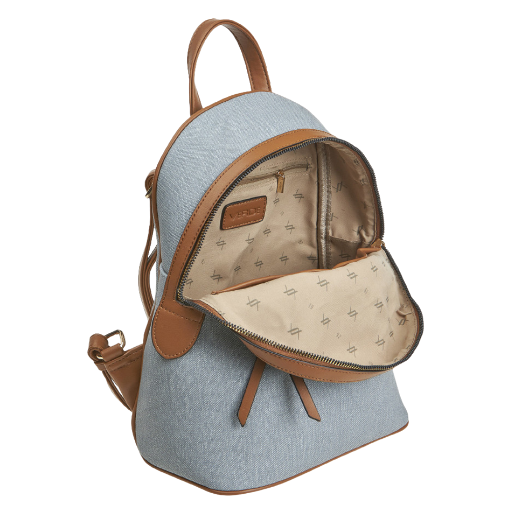 Verde Γυναικεία Τσάντα Πλάτης 16-8403 Μπλε - Image 3