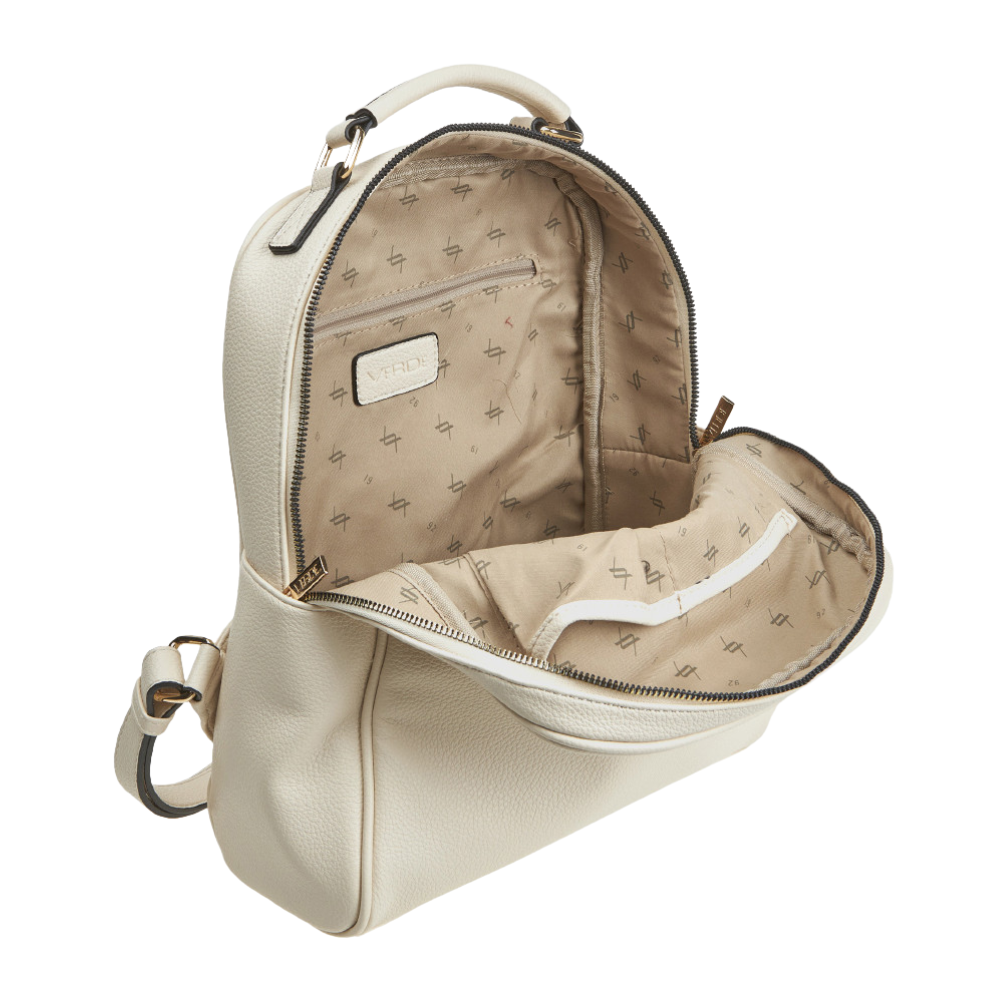 Verde Γυναικεία Τσάντα Πλάτης 16-8413 Εκρού - Image 3