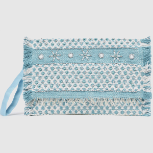 Verde Γυναικείο Αμπιγιέ Τσαντάκι 01-2071 Γαλάζιο