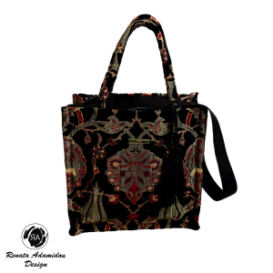 Renata Adamidou “Handmade” Γυναικεία Τσάντα Χειρός-Χιαστί RE26-01 Μαύρο