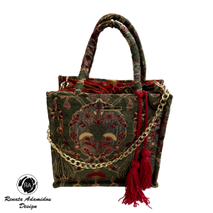 Renata Adamidou “Handmade” Γυναικεία Τσάντα Χειρός-Χιαστί RE26-02 Πράσινο