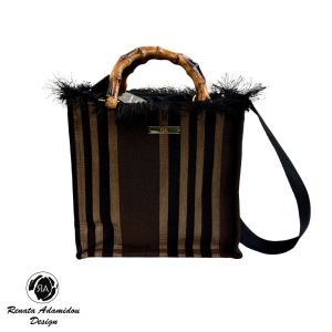 Renata Adamidou “Handmade” Γυναικεία Τσάντα Χειρός-Χιαστί RE26-06 Μαύρο