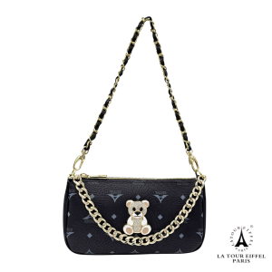 La Tour Eiffel Αμπιγιέ Τσαντάκι N36-201021-1B-Bear Μαύρο
