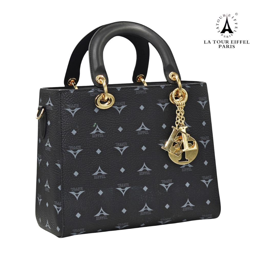 La Tour Eiffel Γυναικεία Τσάντα Χειρός-Χιαστί N36-251029-1 Μαύρο - Image 6