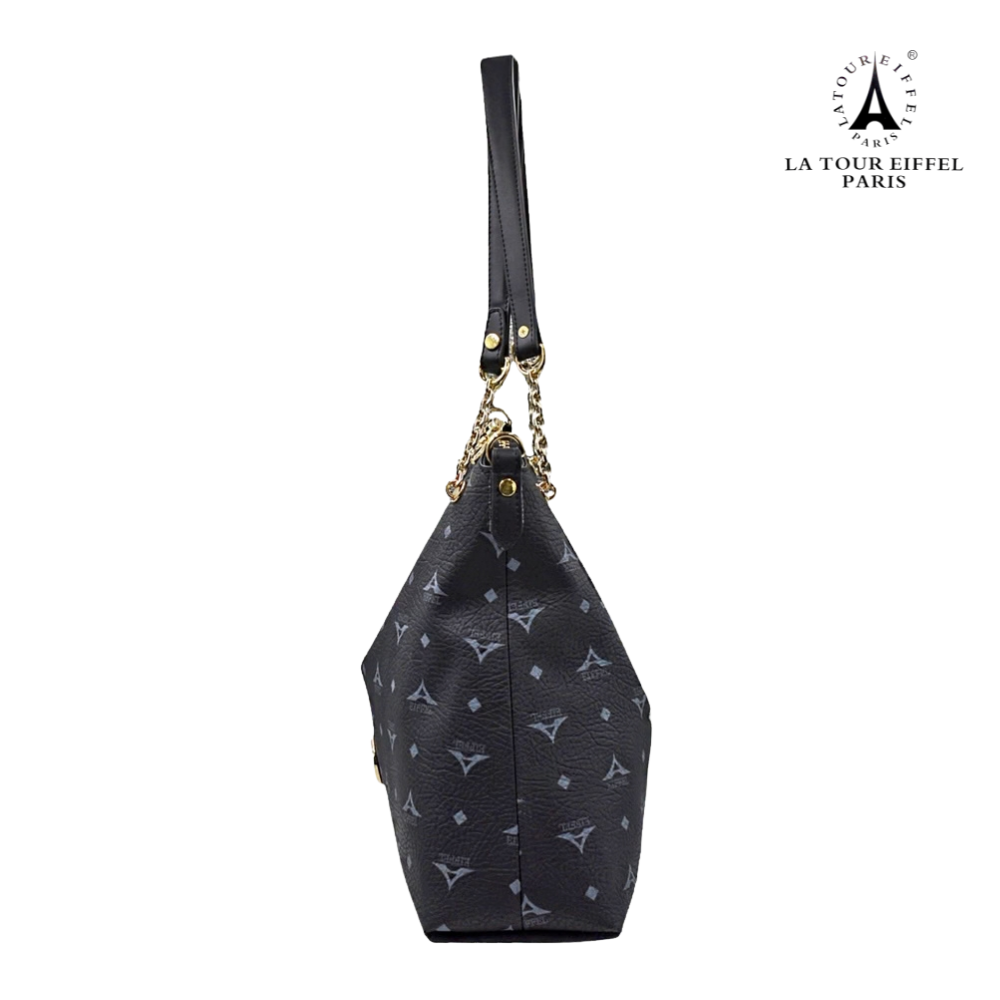 La Tour Eiffel Γυναικεία Τσάντα 'Ωμου-Χιαστί N36-261021-1 Μαύρο - Image 4
